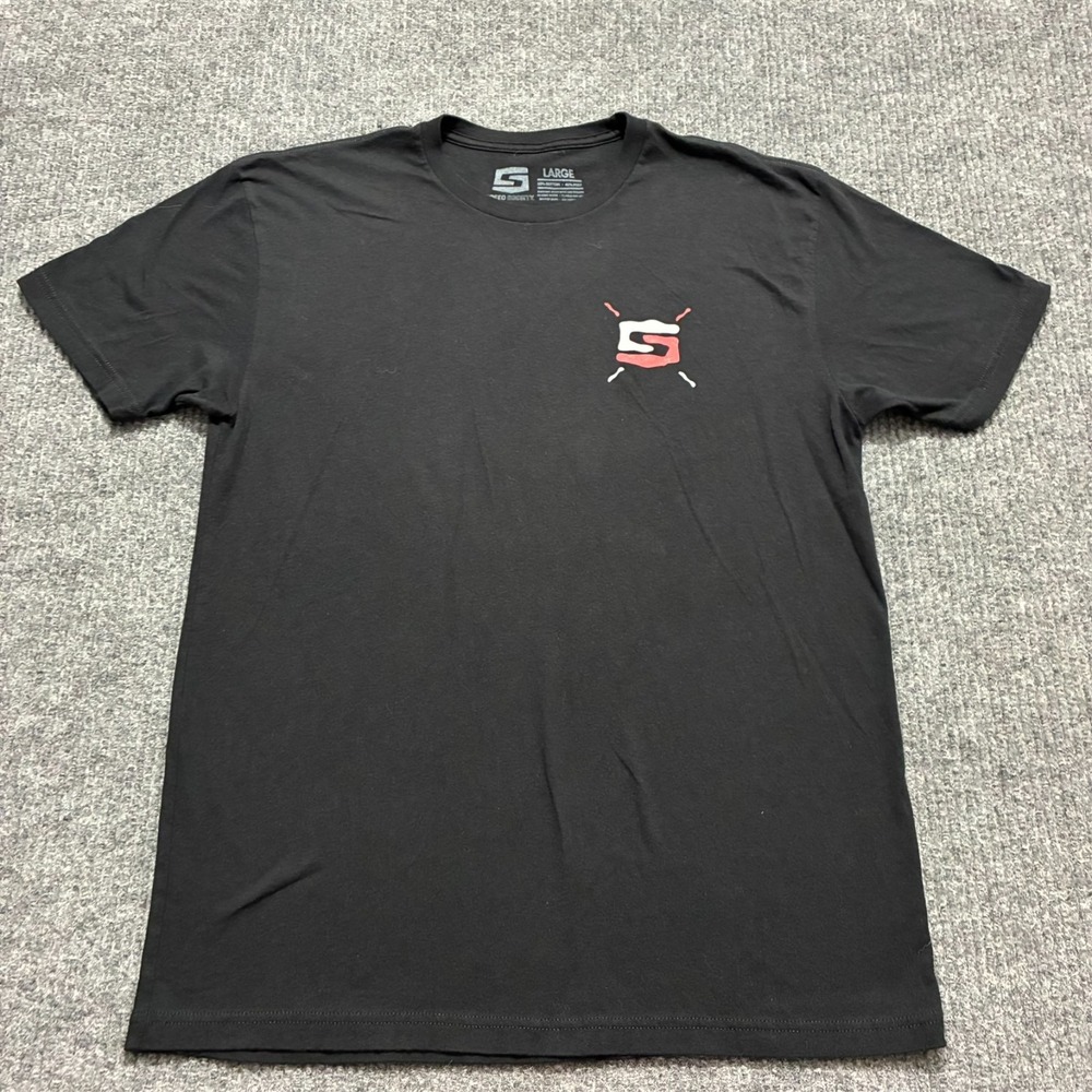 Speed Society Pass Them All‎ Graphic Mens T-Shirt Size Large Black Short Sleeve